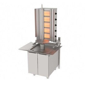 ATALAY - Atalay ADG-5D Gazlı Döner Ocağı, 5 Radyanlı, Alttan Motorlu, Duvara Monte
