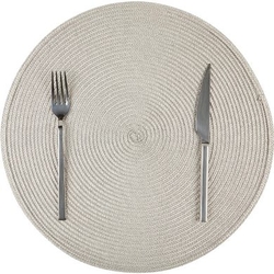 BİRADLI - Biradlı Amerikan Servis Tabak Altlığı, Gri, 38 cm