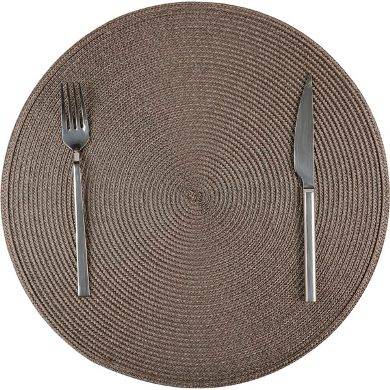 Biradlı Amerikan Servis Tabak Altlığı, Kahverengi, 38 cm