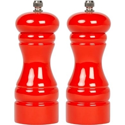BİRADLI - Biradlı BRD-231-2 Karabiber Değirmeni 13 cm, 2'li, Kırmızı