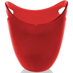 BİRADLI - Biradlı Şişe Kovası, Kırmızı, Akrilik, 22,2x21,6x26,6 cm