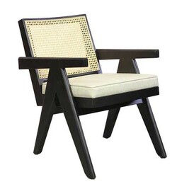 BSM - BSM AKS-562 Sırtlıklı Yastıklı Ahşap Sandalye, 79x72 cm