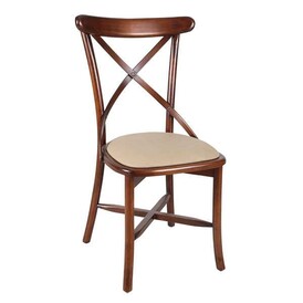 BSM - BSM AS 104 B Kolsuz Ahşap Sandalye, 90x49 cm, Kahverengi