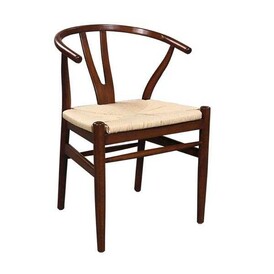 BSM - BSM AS-187 Hasırlı Ahşap Sandalye, 77x54 cm, Bej