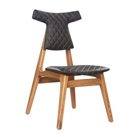 BSM - BSM AS-191 T Sırtlıklı Kayın Ağacı Sandalye, 86x58 cm, Siyah