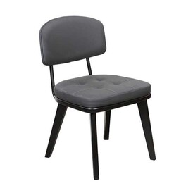 BSM - BSM AS-325 Minderli Metal Sandalye, 76x64 cm, Gri
