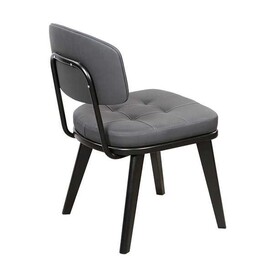 BSM AS-325 Minderli Metal Sandalye, 76x64 cm, Gri - Thumbnail