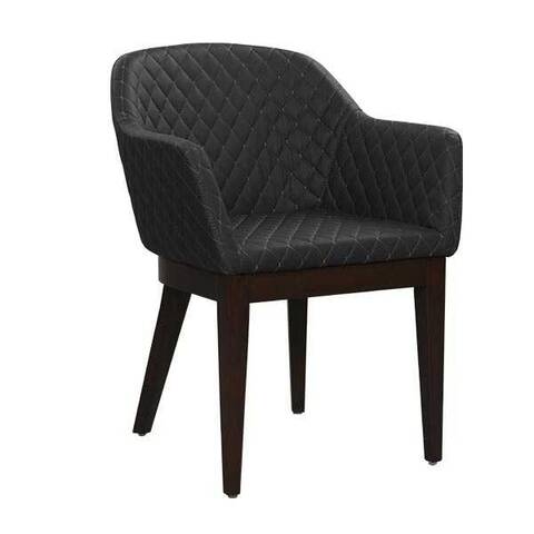BSM POL-809 Kollu Ahşap Sandalye, 81x57 cm, Siyah