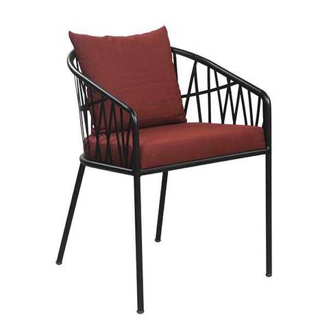 BSM SM-1945 Metal Kollu Sandalye, Bordo