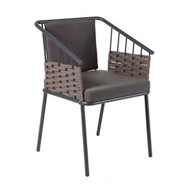 BSM - BSM SM-1956 Metal Kollu Detaylı Sandalye, Gri