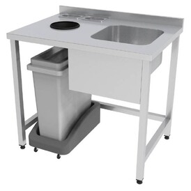  - Cebi Professional Bar Sink, Trash and Washing Module, 100x70x90 cm