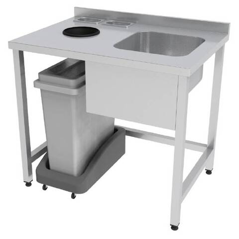 Cebi Professional Bar Sink, Trash and Washing Module, 100x70x90 cm