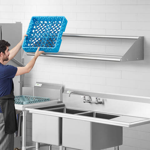 Cebi Professional Bulaşık Basket Rafı, Düz, Duvara Monte