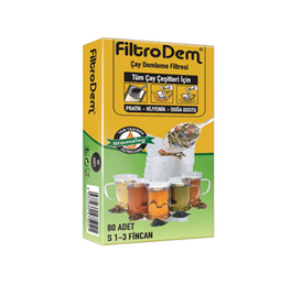 FILTRODEM - Filtrodem S 1-3 Fincan Çay Demleme Poşeti, 80 Adet