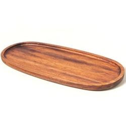 GROOVY - Groovy Sunum Tabağı, Oval, İreko, 38x16,5x2 cm