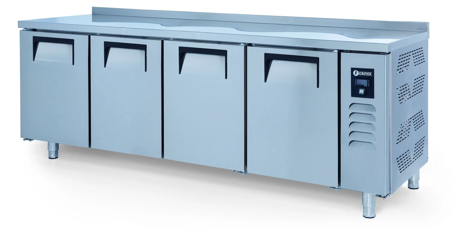 Iceinox CTN 650 Kısa Model Tezgah Tip Buzdolabı, 4 Kapılı, 650 L