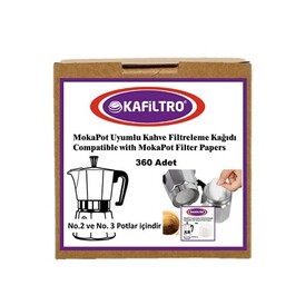 KAFILTRO - Kafiltro Mokapot Kahve Filtresi, 360 Adet