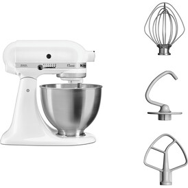 KITCHENAID - Kitchenaid 5K45SS Klasik Setüstü Mikser 4.3 Lt, Beyaz