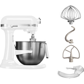 KITCHENAID - Kitchenaid 5KSM7591X Heavy Duty Setüstü Mikser 6.9 Lt, Beyaz