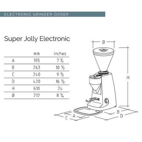 Mazzer Super Jolly V Pro Electronic Otomatik Kahve Değirmeni, 1,1 Kg Hazne