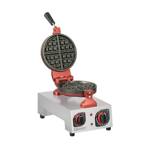 Omake Americano Yuvarlak Waffle Makinesi, Tekli, Zamanlayıcılı