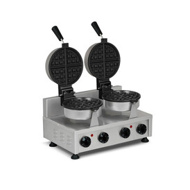 OMAKE - Omake WFL11.E22.Z5F Kare Model İkili Waffle Makinesi, Elektrikli