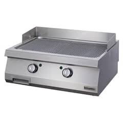 Öztiryakiler 700 Seri OGE 8070 N Set Üstü Grill Plate, Oluklu, Elektrikli, 80x70x30 cm