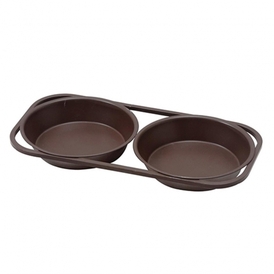 OZTI - Öztiryakiler Yuvarlak Ekmek Tavası, 2 bölmeli, 19x19x5,5 cm, Yapışmaz