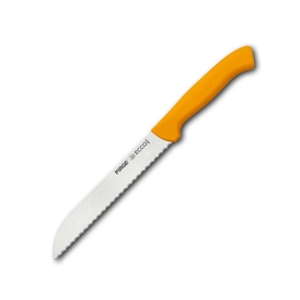 Pirge - Pirge Ecco Ekmek Bıçağı Pro, 17,5 cm, 38024, Sarı Sap