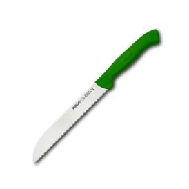 Pirge - Pirge Ecco Ekmek Bıçağı Pro, 17,5 cm, 38024, Yeşil Sap