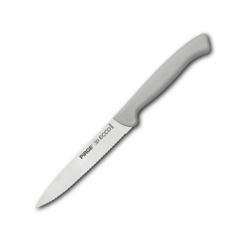 Pirge Ecco Sebze Bıçağı, Dişli, 12 cm, 38049, Beyaz Sap