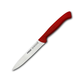 PİRGE - Pirge Ecco Sebze Bıçağı, Dişli, 12 cm, 38049, Kırmızı Sap