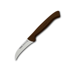 PİRGE - Pirge Ecco Sebze Bıçağı, Kıvrık, 7,5 cm, 38044, Kahverengi Sap