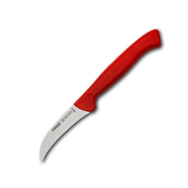 PİRGE - Pirge Ecco Sebze Bıçağı, Kıvrık, 7,5 cm, 38044, Kırmızı Sap