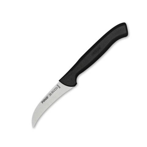 Pirge Ecco Sebze Bıçağı, Kıvrık, 7,5 cm, 38044, Siyah Sap