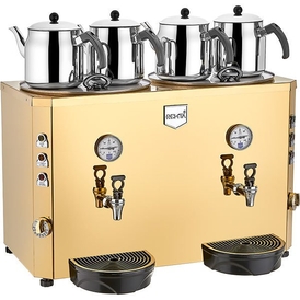 REMTA - Remta 4 Demlikli Jumbo Çay Makinesi, 46 Litre, Elektrikli, Şamandıralı