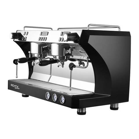 Remta Coffee Master Otomatik Espresso Makinesi, 2 Gruplu, Siyah