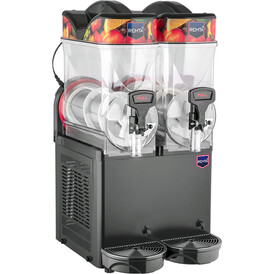 REMTA - Remta Karlı Slush Makinesi, 12+12 L, Siyah