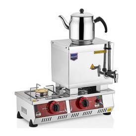REMTA - Remta N11 30 Model Takımlı İki Demlikli Çay Kazanı, 23 L, Doğalgazlı