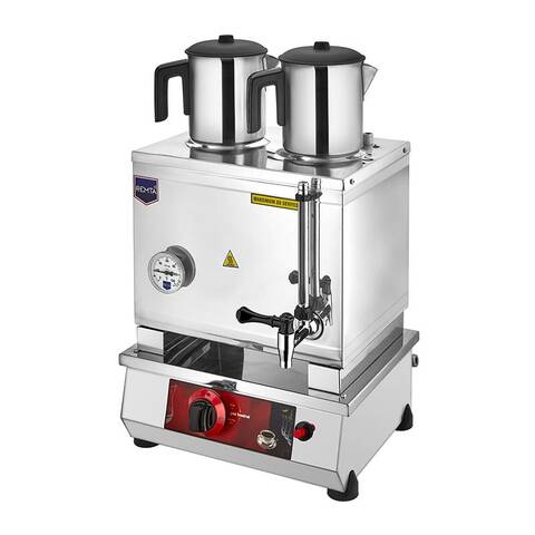 Remta N11(P) 30 Model (CE) Çift Demlikli Pleytsiz Çay Ocağı, 23 L, Gazlı