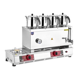 REMTA - Remta N14 85 Model Takımlı Dört Demlikli Çay Kazanı, 43 L, Doğalgazlı