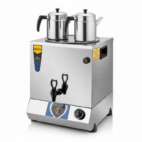 Remta TT02 Pleytsiz Çift Demlikli Çay Makinesi, 17 L, Elektrikli