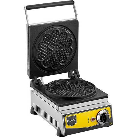Remta Çiçek Model Waffle Makinesi, 21 cm, Elektrikli