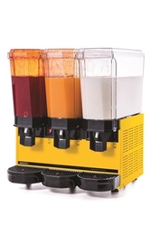 Samixir - Samixir Klasik Triple Soğuk İçecek Dispenseri, 20+20+20 L, Fıskiyeli-Fıskiyeli-Karıştırıcılı, Sarı