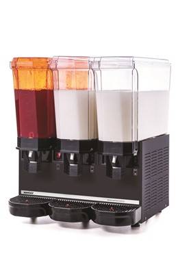 Samixir Klasik Triple Soğuk İçecek Dispenseri, 20+20+20 L, Fıskiyeli-Karıştırıcılı-Karıştırıcılı, Siyah