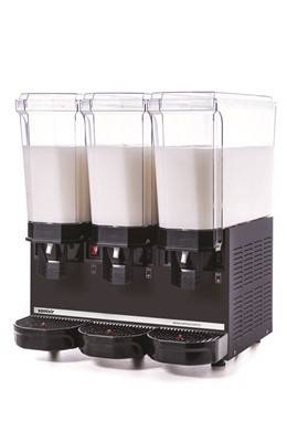 Samixir Klasik Triple Soğuk İçecek Dispenseri, 20+20+20 L, Karıştırıcılı, Siyah