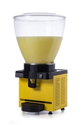 Samixir - Samixir M40 Soğuk İçecek Dispenseri, 40 L, Dijital, Panaromik, Karıştırıcılı, Sarı