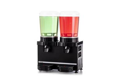 Samixir MM20 Panoramik Soğuk İçecek Dispenseri, 10+10 L, Karıştırıcılı, Siyah