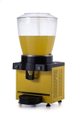 Samixir S22 Panoramik Soğuk İçecek Dispenseri, 22 L, Fiskiyeli, Sarı