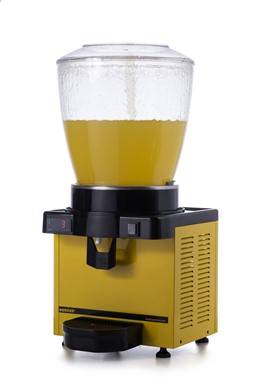 Samixir S22 Soğuk İçecek Dispenseri, 22 L, Dijital, Panaromik, Fiskiyeli, Sarı